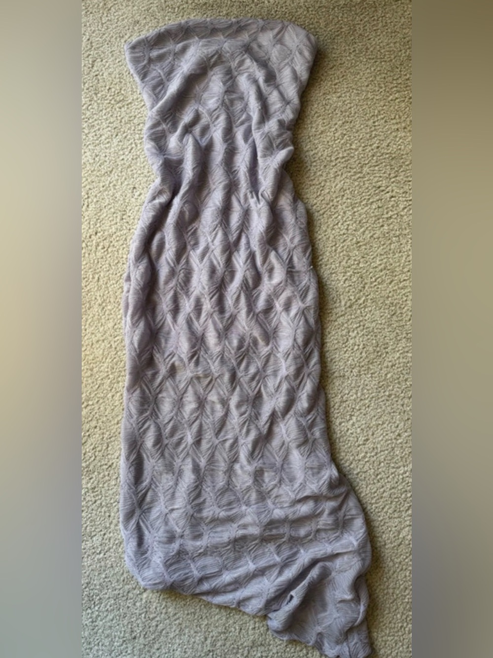 Forever 21 Lavender Textured Strapless Maxi Dress tube sexy y2k